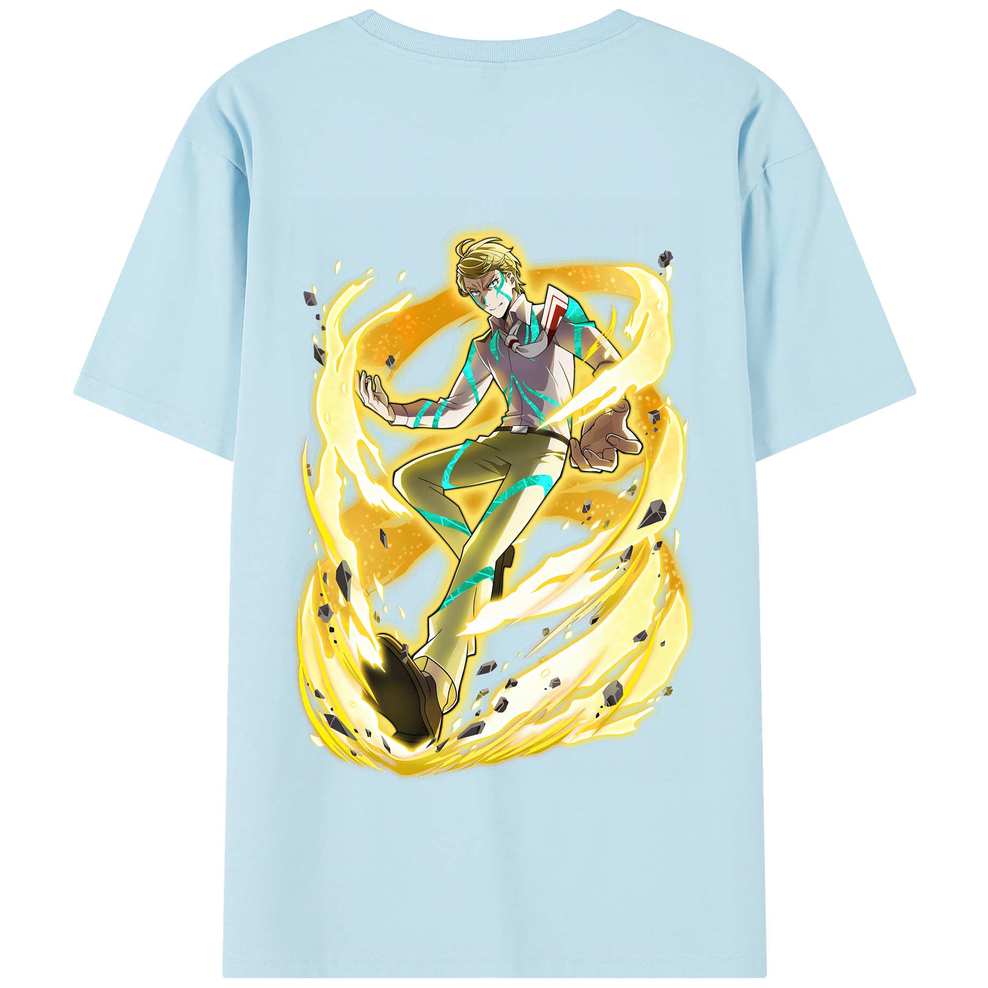 （画像用） 文豪ストレイドッグス Bungo Stray Dogs 綿100％半袖Tシャツ（背面プリント）